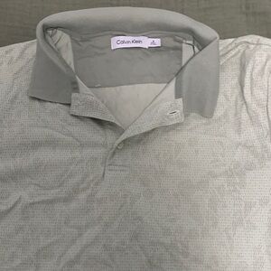 Calvin Klein Light Gray Polo Shirt